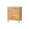 Baxton Studio Hosea Japandi Carved Honeycomb Natural King Size 4-Piece Bedroom Set 246-13620-13627-13622-13623-ZORO - alternate 7